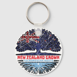 Micronesia Micronesian New Zealander New Zealand Key Ring