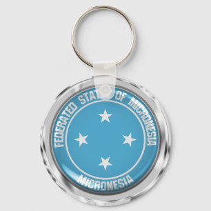 Micronesia Round Emblem Key Ring
