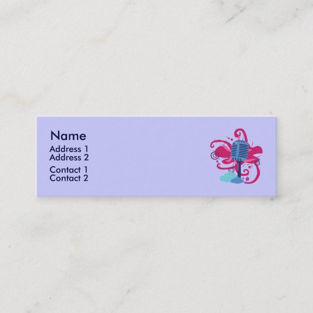 Microphone Art Explosion Profile Cards (Front)