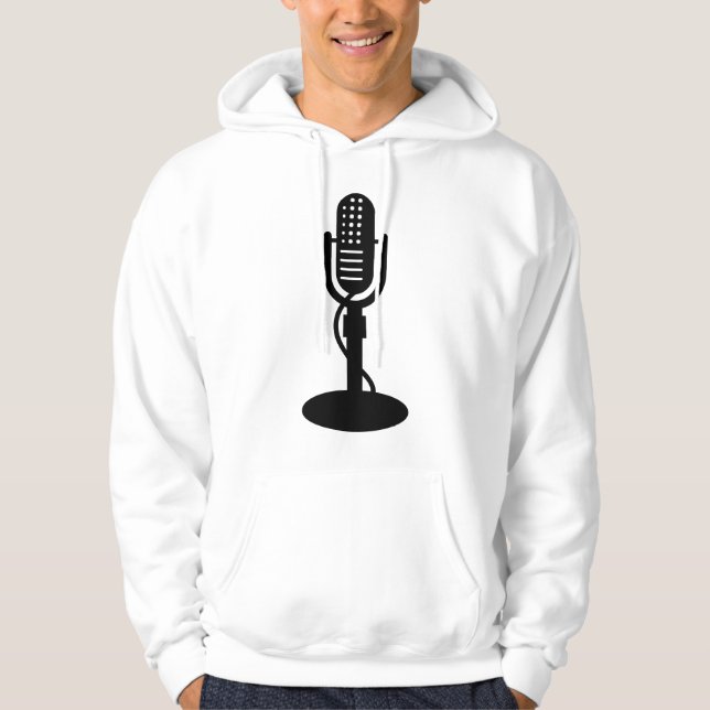 Microphone - Black Hoodie (Front)
