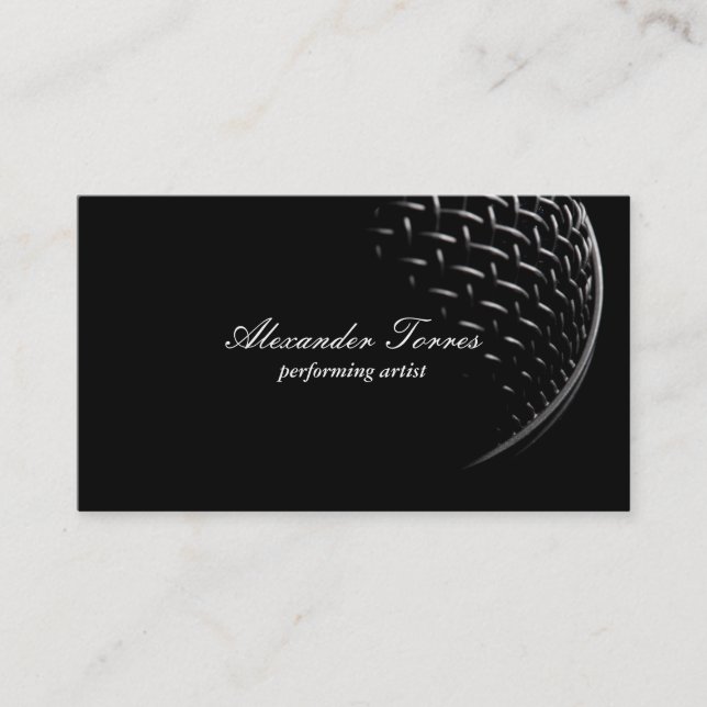 Microphone Business Card (Front)