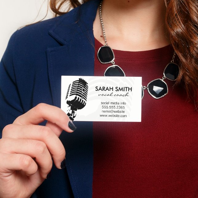 Microphone Business Card (Creator Uploaded)