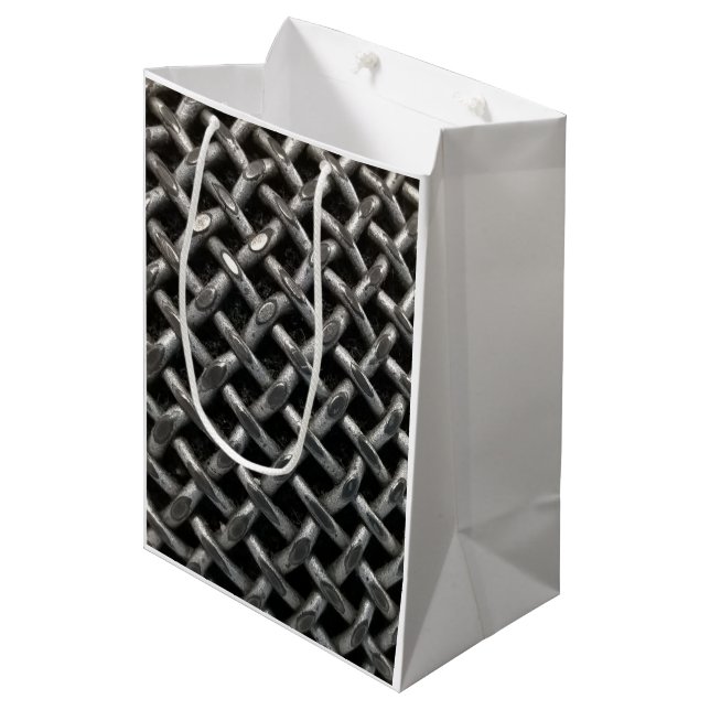 Microphone Close Up Medium Gift Bag (Front Angled)