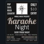 Microphone Design, Karaoke Event Advertising Flyer<br><div class="desc">Microphone Design,  Karaoke Event Advertising Flyer by The Business Card Store.</div>