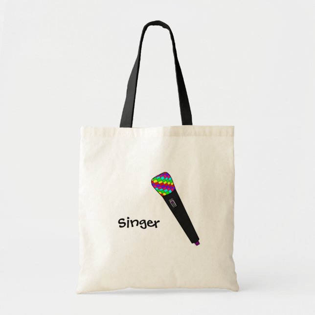 microphone disco tote bag (Front)