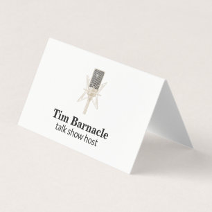 Microphone / Entertainment / Podcast Business Card