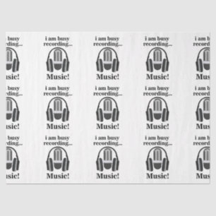 Microphone Headphone Recording Music Tissue Paper