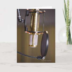 Microphone in Studio Card