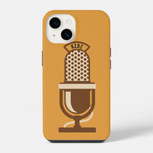 Microphone Logo Radio Station Name iPhone 14 Case