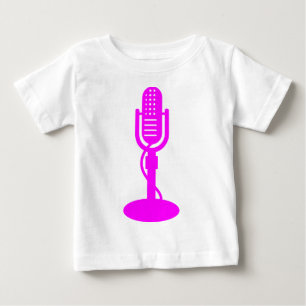 Microphone - Magenta Baby T-Shirt