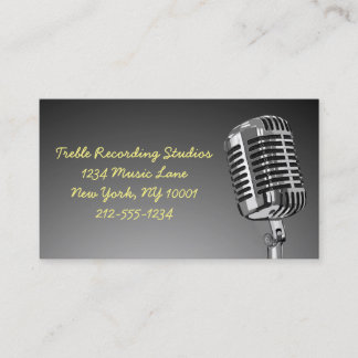 Microphone Music Business Card