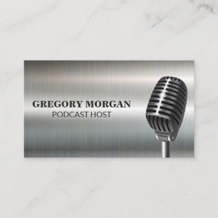 Microphone / Podcaster Business Card
