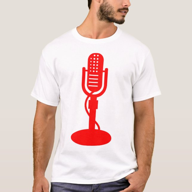 Microphone - Red T-Shirt (Front)