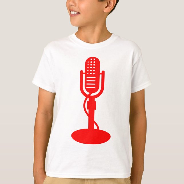 Microphone - Red T-Shirt (Front)