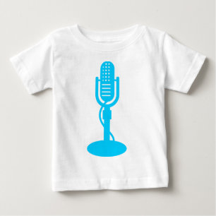 Microphone - Sky Blue Baby T-Shirt