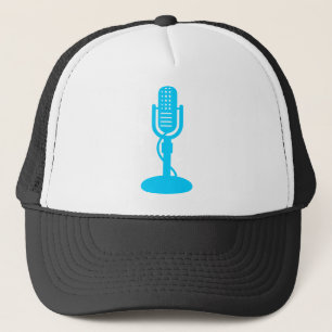 Microphone - Sky Blue Trucker Hat