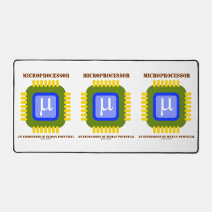 Microprocessor An Expression Of Human Potential Desk Mat