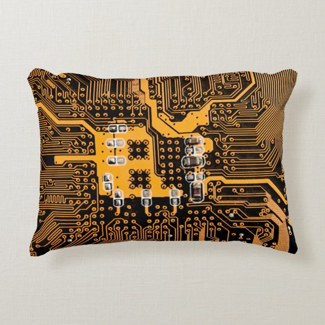 Microschema texture illustrationchip,micro,backgro decorative cushion (Front)