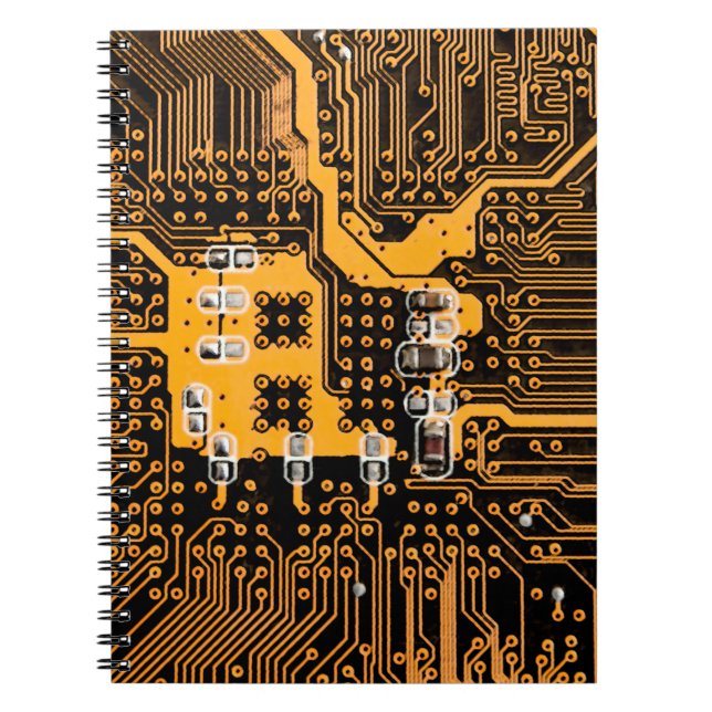 Microschema texture illustrationchip,micro,backgro notebook (Front)