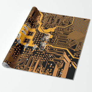 Microschema texture illustrationchip,micro,backgro wrapping paper