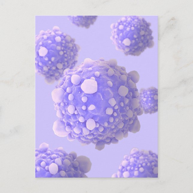 Microscipic View Of Pancreatic Cancer Cells 1 Postcard (Front)