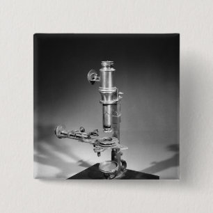 Microscope 15 Cm Square Badge