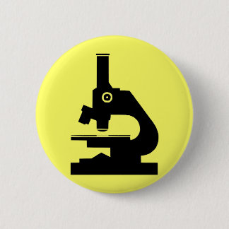 Microscope 6 Cm Round Badge