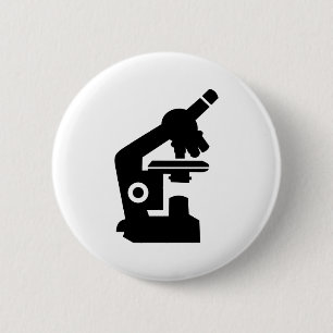 Microscope 6 Cm Round Badge
