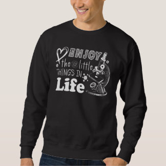 Microscope Biologists Biology Nerd Science Lab Sweatshirt