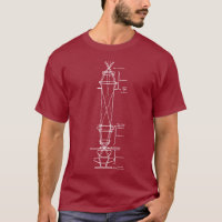 Microscope ray diagram classic graphic design T-Sh