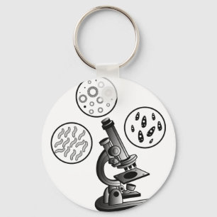Microscope Virus Key Ring