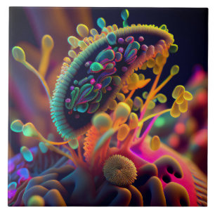 Microscopic Art Tile