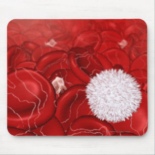 Microscopic look at blood cells mouse pad