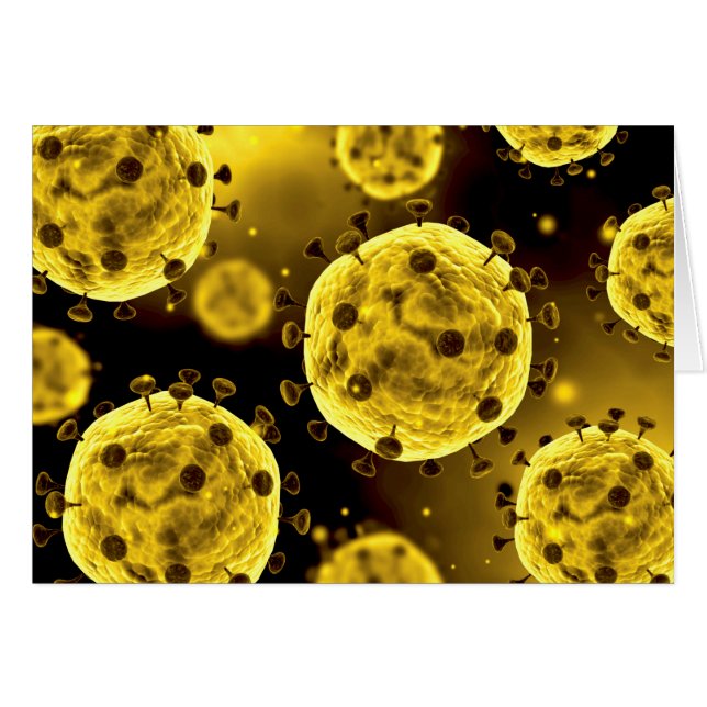 Microscopic View Of Coronavirus (Front Horizontal)