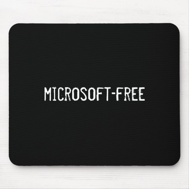 microsoft-free mouse pad (Front)