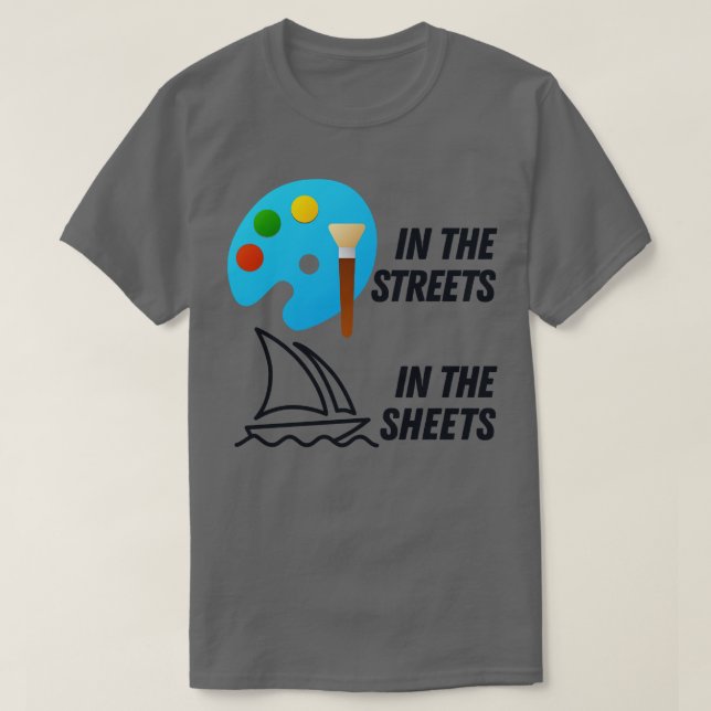 Microsoft Paint In The Sheets Midjourney In The Sh T-Shirt (Design Front)