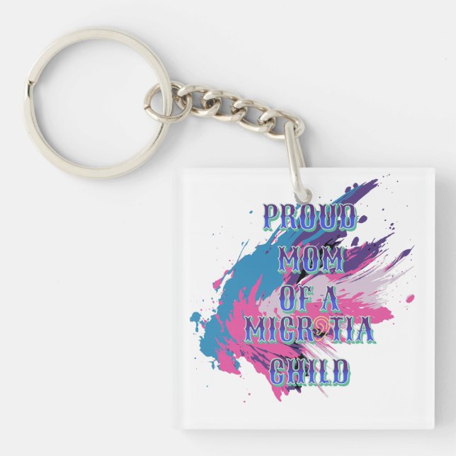 Microtia Mum T-Shirt Key Ring (Front)