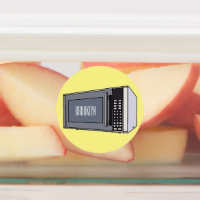 Microwave cartoon illustration
