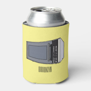 Microwave cartoon illustration can cooler