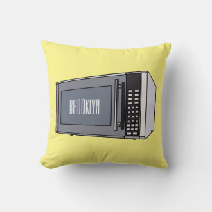 Microwave cartoon illustration cushion
