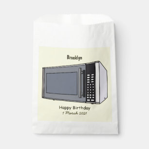 Microwave cartoon illustration favour bags