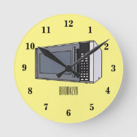 Microwave cartoon illustration