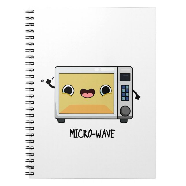 Microwave Funny Pun Notebook (Front)