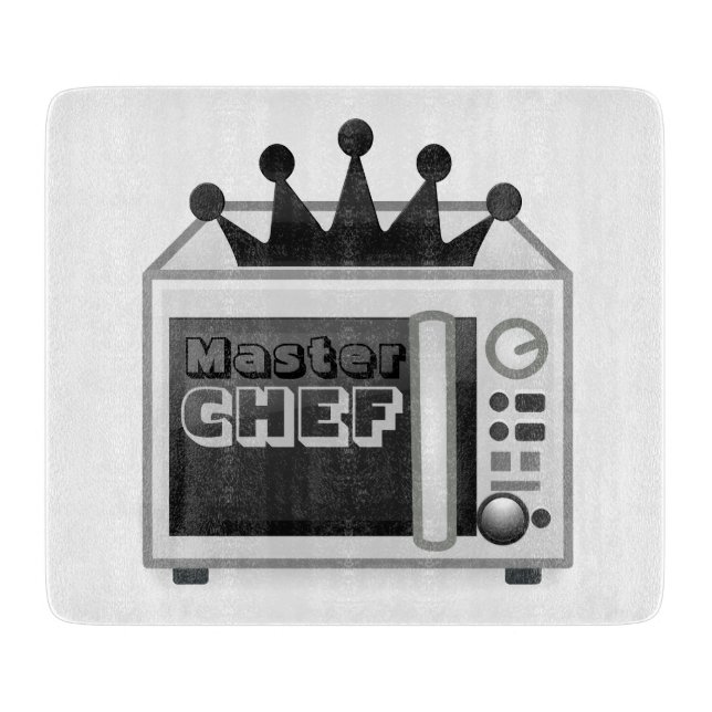 Microwave Master Chef Funny Cutting Board (Front)