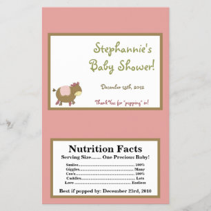 Microwave Popcorn Wrapper Abby's Farm Pink Girly