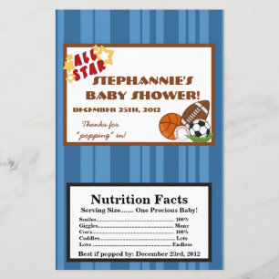 Microwave Popcorn Wrapper All-Star Blue