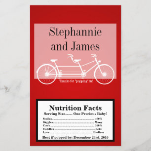 Microwave Popcorn Wrapper Crimson Red Double Bike