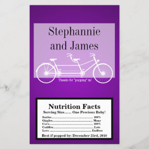 Microwave Popcorn Wrapper Purple Double Bike