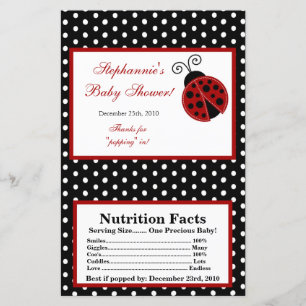 Microwave Popcorn Wrapper Red Ladybug