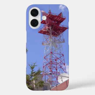 Microwave Relay Radio Telecom Tower iPhone 16 Case